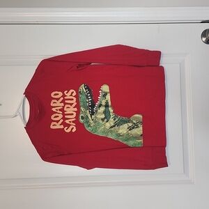 Lands End Dinosaur Cotton long sleeve kids shirt size Medium